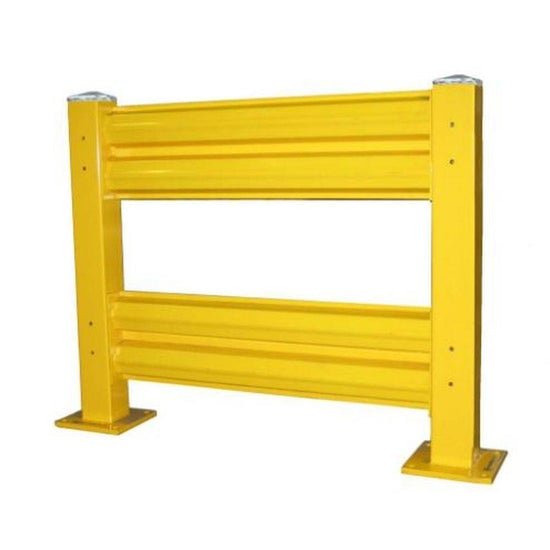 Double Height Heavy Duty Warehouse Guard Rail Starter Kit