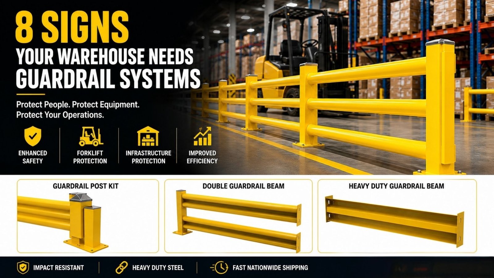 Signs Your Warehouse Needs Guardrail Systems