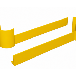 Safety yellow end of rack protector for pallet racking