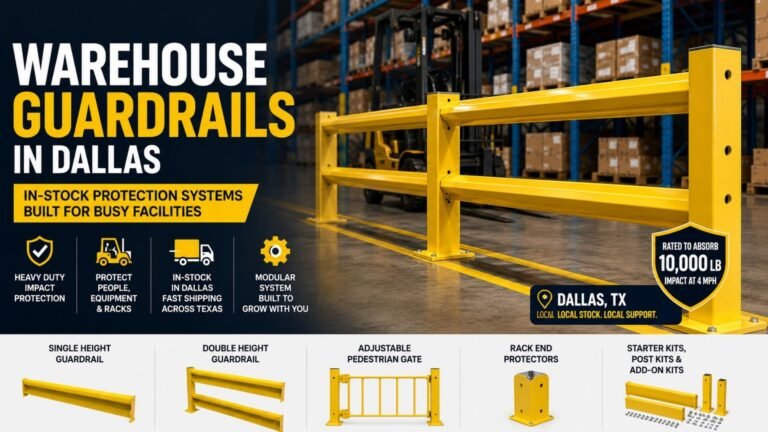 Warehouse Guardrails in Dallas: In-Stock Protection Systems Built for Busy Facilities